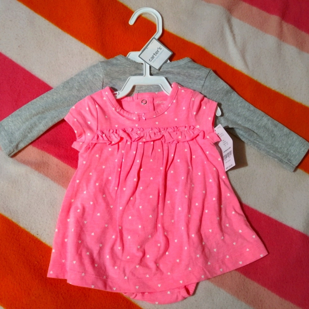 NWT Carter's 3M dress and sweater set